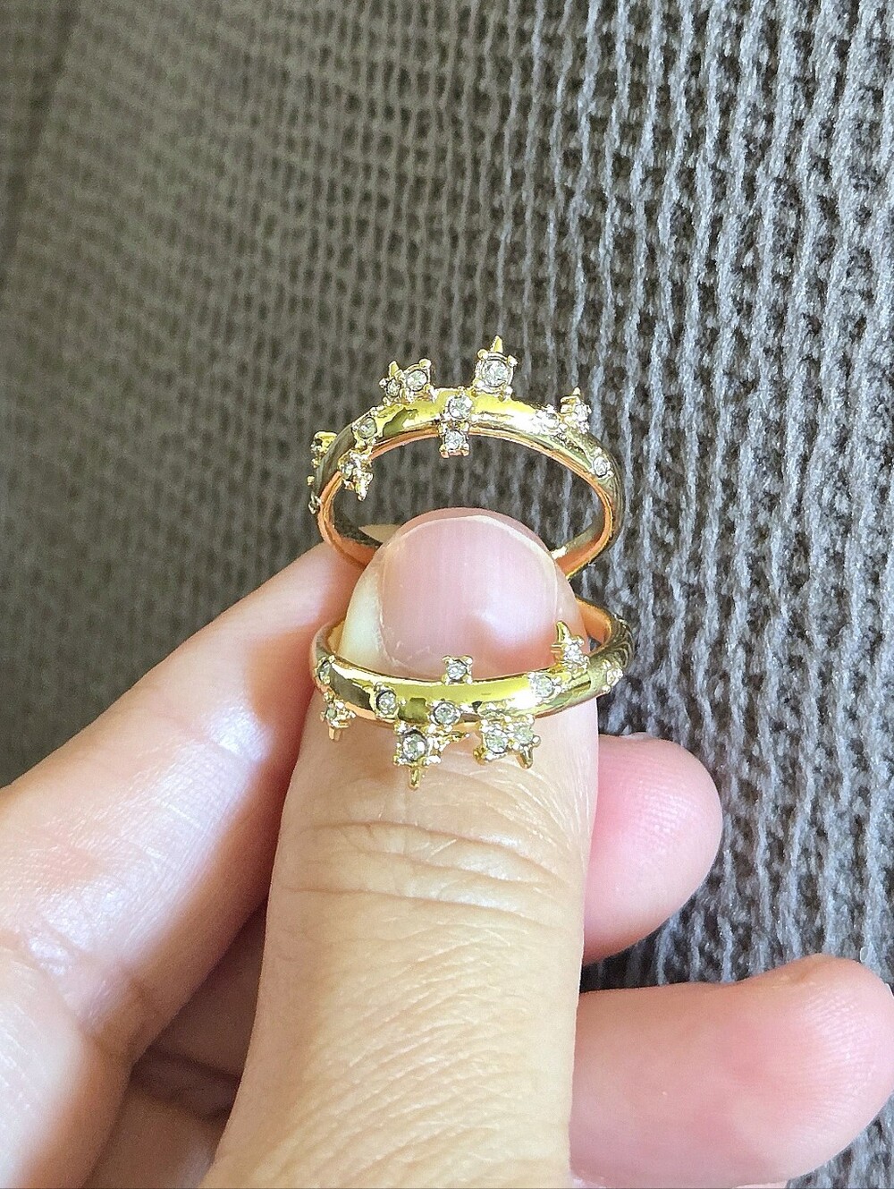 Alexis Bittar Double✌️ Banded Gold💛 Satellite🛰 Ring💍 - Picture 13 of 16